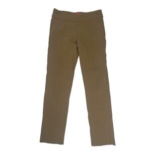 Krazy Larry‎ Women's Pull On Straight Leg Pants Brown Size 4